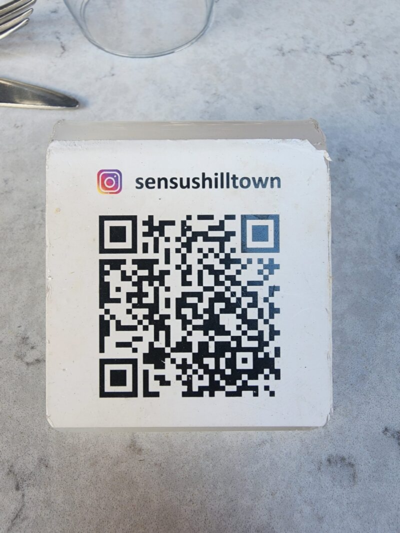 Sensus Hilltown QR Menü Görseli