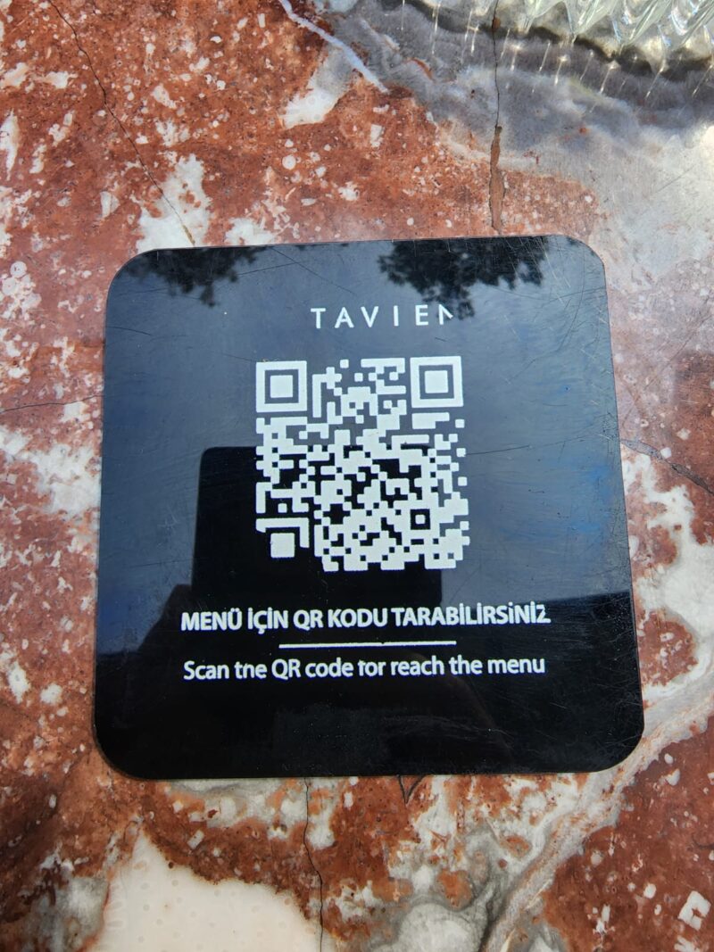 Vitavien Yeniköy QR Menü Görseli