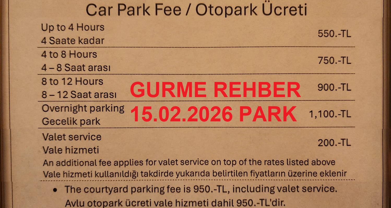 Shangri-La Bosphorus İstanbul Otopark ve Vale Ücretleri