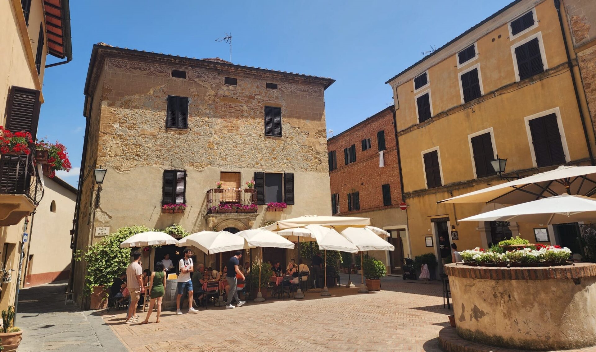 Piazza di Spagna Pienza İtalya