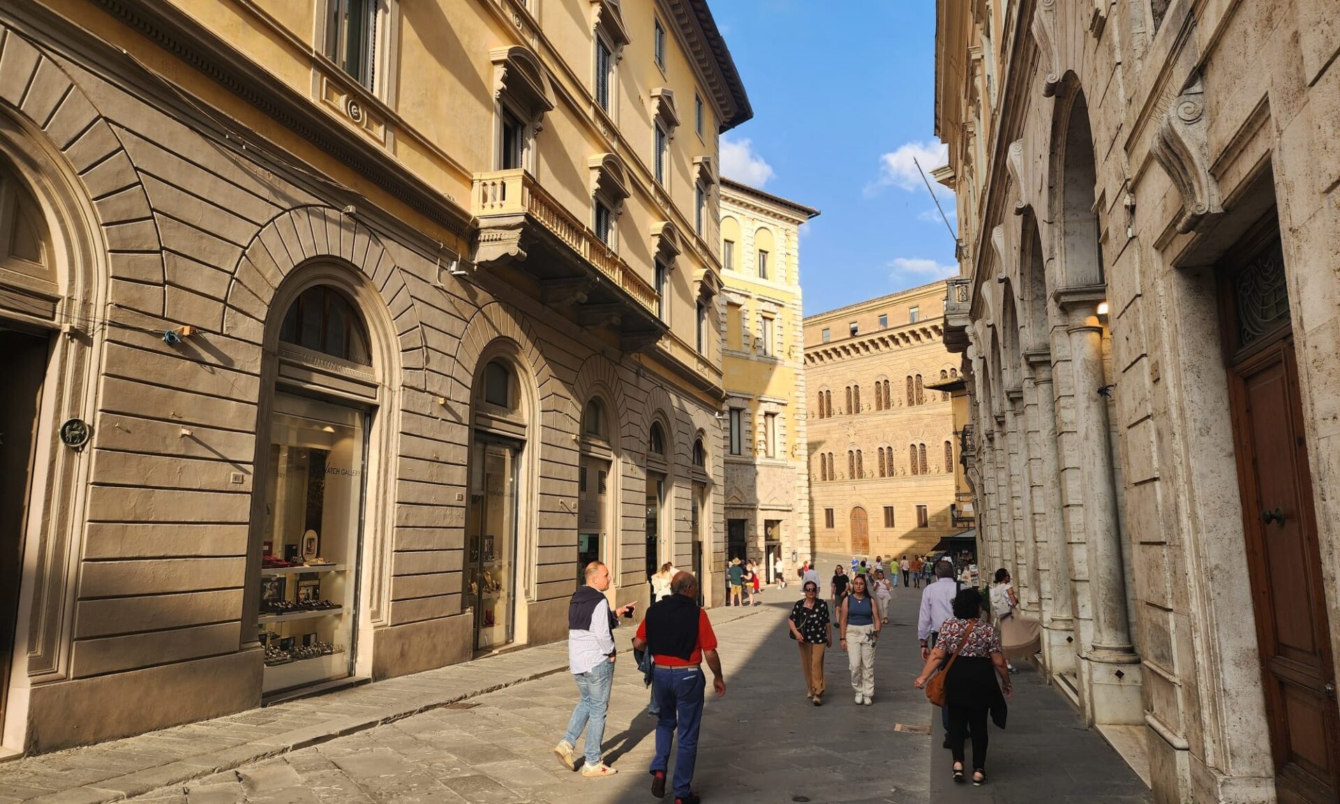 Via Banchi di Sopra Siena İtalya