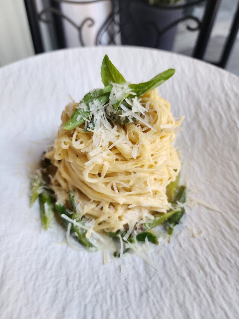 L'aube Patisserie Spaghetti Aux Asperges