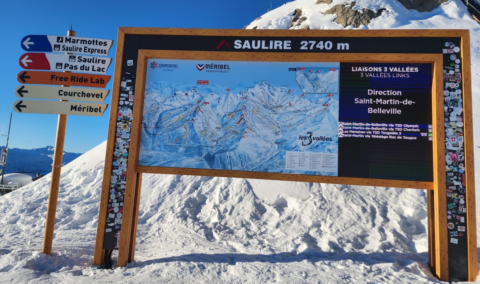 Courchevel 2740 metre Tepe Noktası