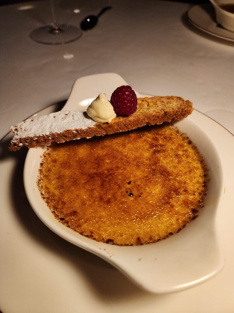 The Library Bar Grand Hyatt Istanbul L'Entrecote Creme Brulee