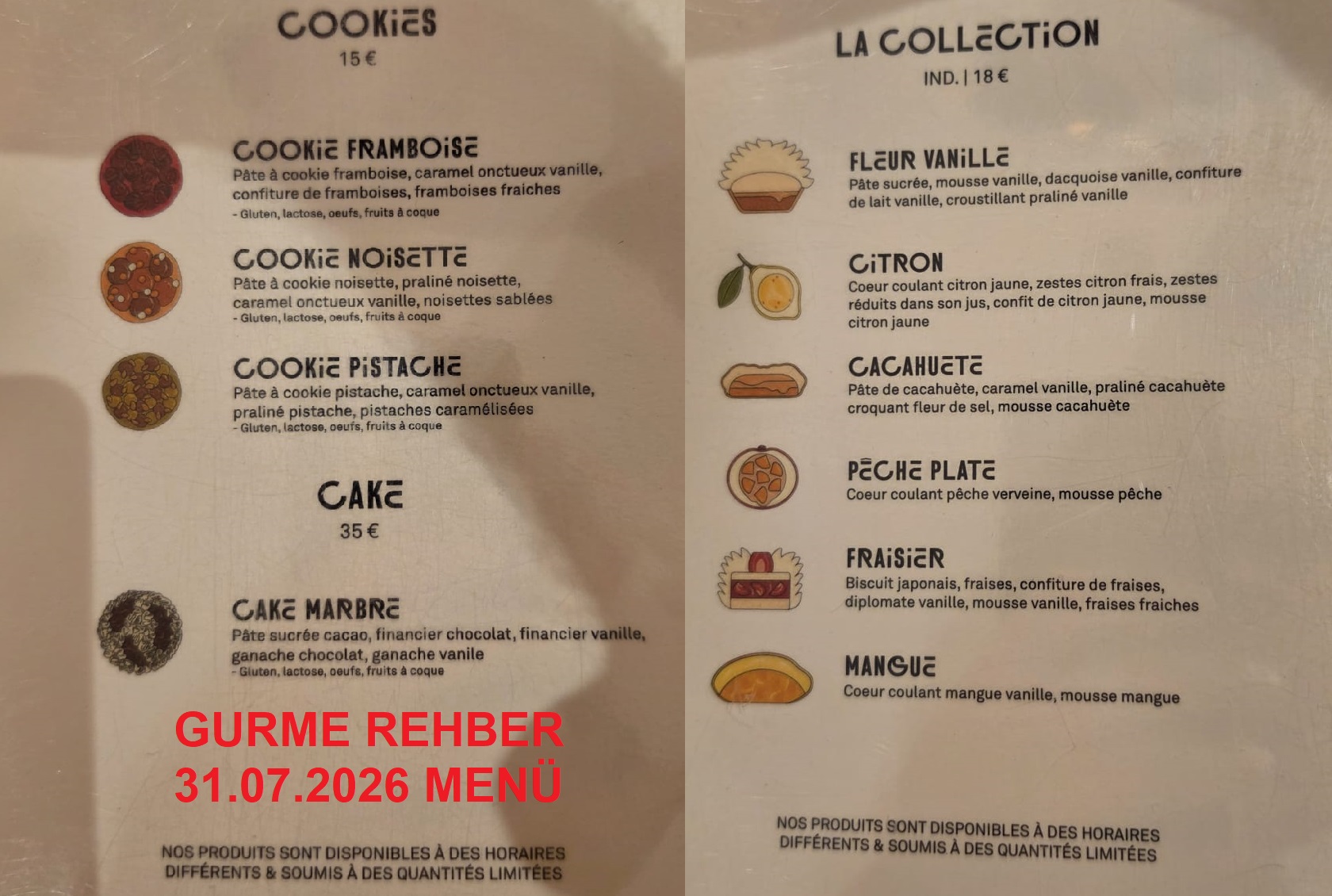 Cedric Grolet Monaco Monte-Carlo Temmuz 2026 Menü Görseli