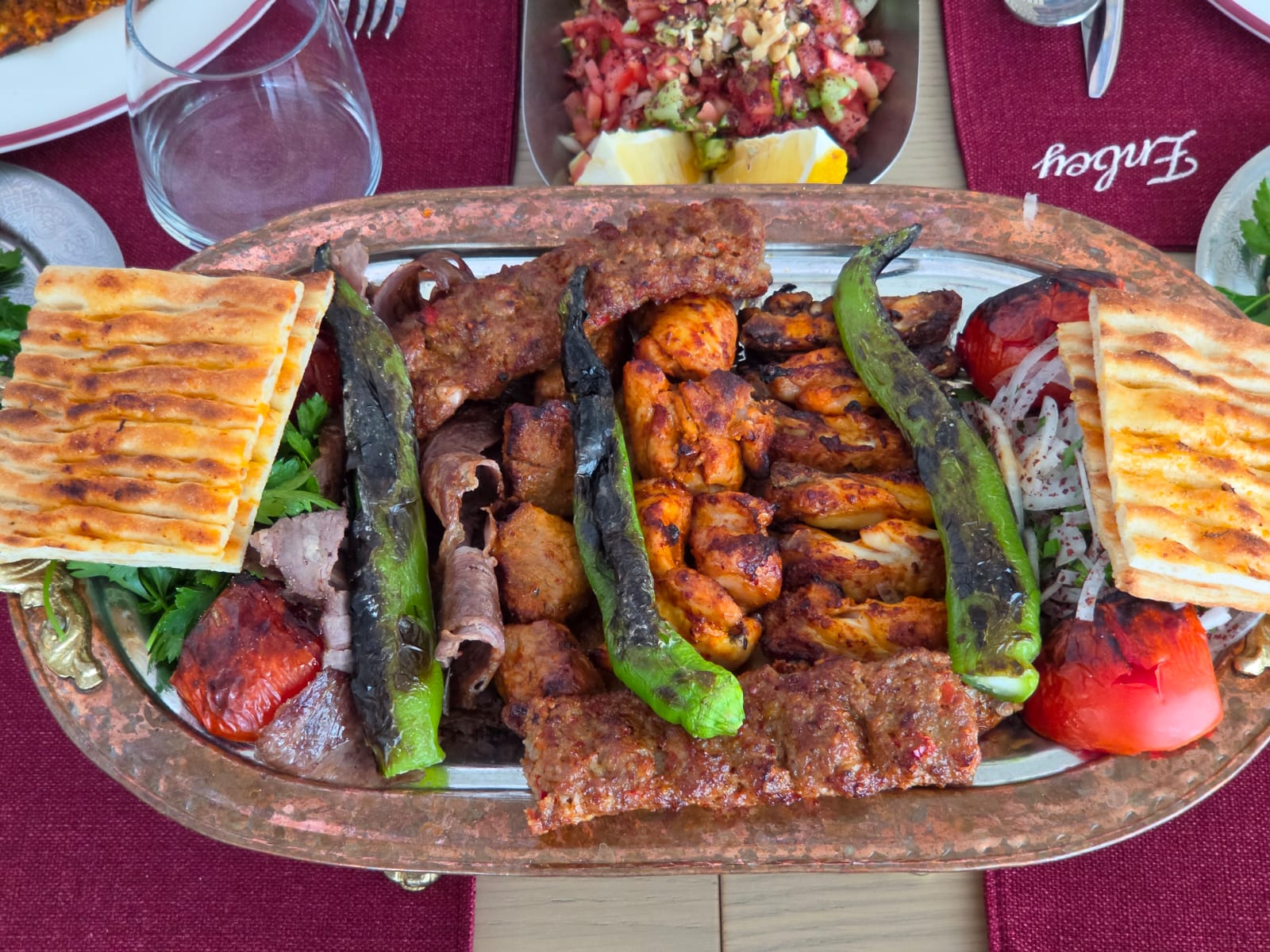 Enbey Döner Kebap Karışık 2 Kişilik Kebap