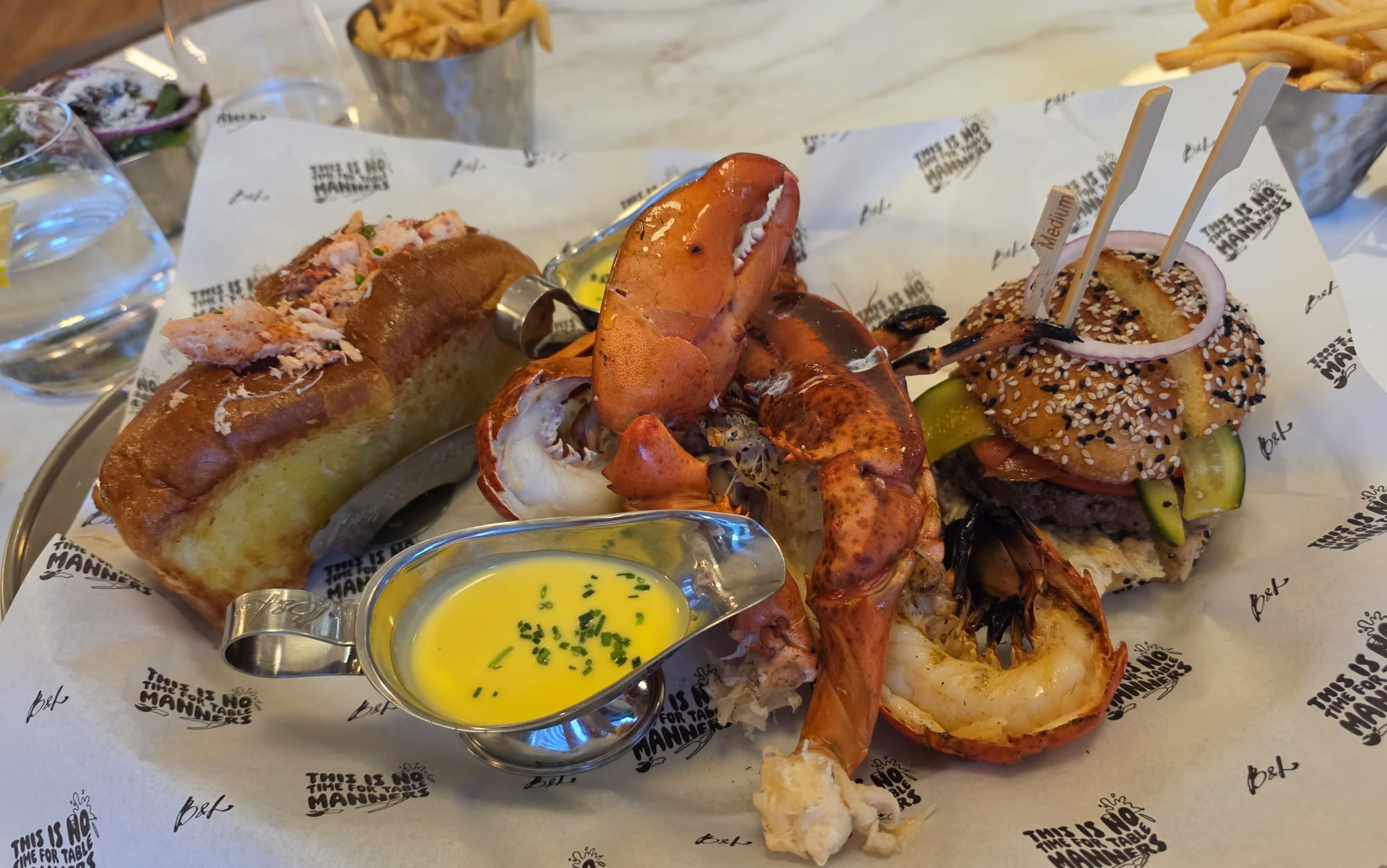 Burger and lobster istanbul the combo for two